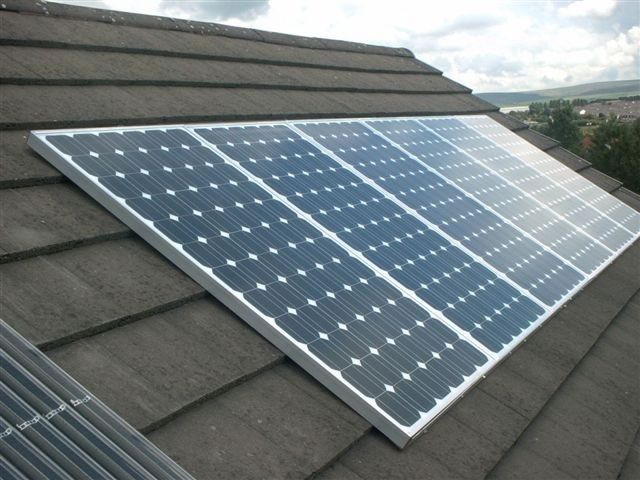 traditional silver frame, white backing, wired solar panel